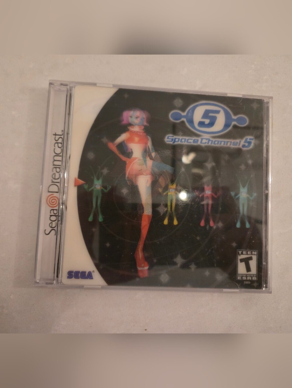 SPACE CHANNEL 5 Sega Dreamcast CIB W/ Lenticular Holographic Cover & Manual